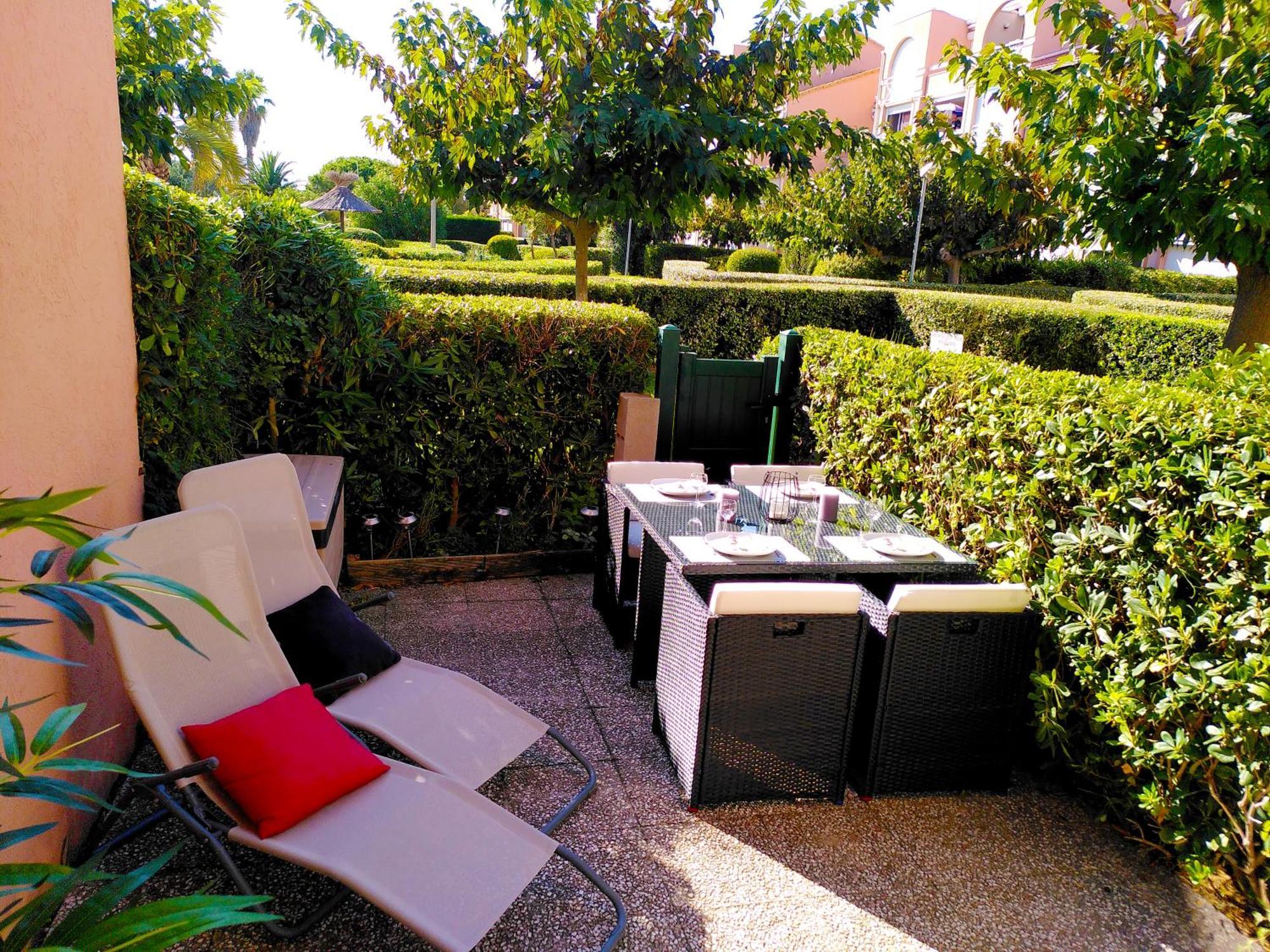 Nid Douillet F2, Clim, Jardin, Piscine, Parking, Plage 200 M Palavas 外观 照片